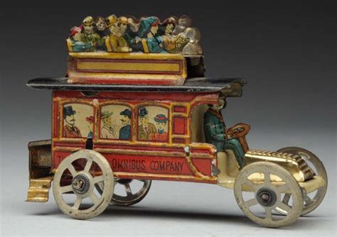 Lot 712 Early German Tin Litho Omnibus Vintage Toys Victorian