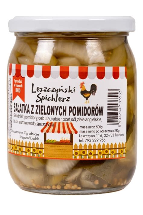 Salatka Z Zielonych Pomidorow Leszczyna Kup Teraz Na Allegro Lokalnie