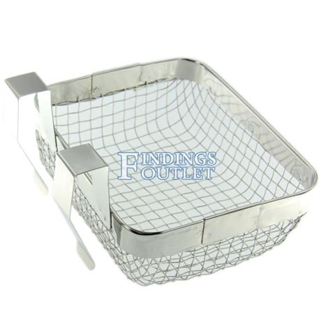 Ultrasonic Jewelry Cleaning Baskets 5 X 4 Stainless Steel Mesh For