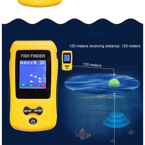 Alat Canggih Pelacak Deteksi Ikan Portable Sinyal Sensor Fish Finder