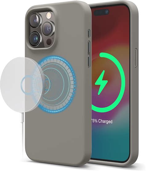 elago Funda Magnética Silicona Compatible con iPhone 15 Pro MAX