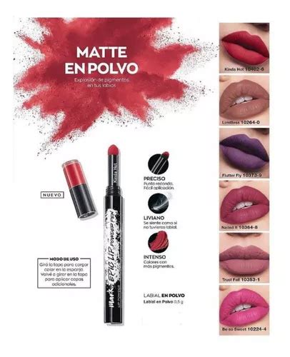 Avon Lápiz Labial En Polvo Mark Epic Lip Tati Natura Avon