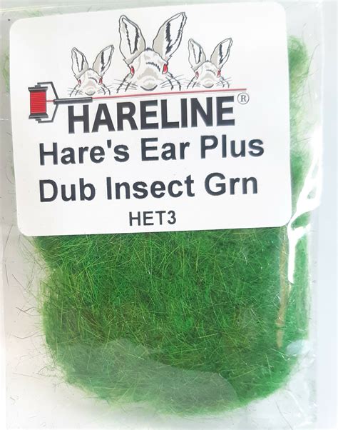 Dubbing Hareline Hare S Ear Plus Dub Insect Green Angefly