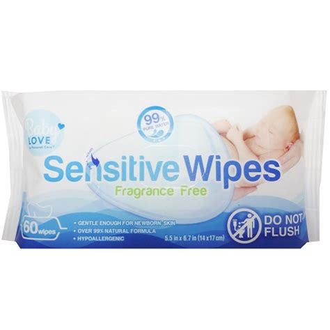 Baby Love Baby Wipes 60ct Sensitive Wholesale