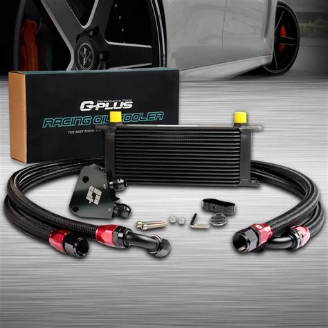 Gplus 16 Row Engine Oil Cooler Kit Male Sandwich Plate Adapter For