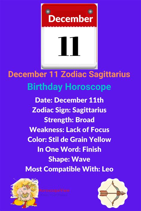 December 11 Zodiac Sign Sagittarius | December 11 zodiac, December 11 ...