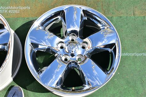 20 Dodge Ram 1500 Big Horn Oem Factory Chrome Clad Wheels 2017 2018 2016