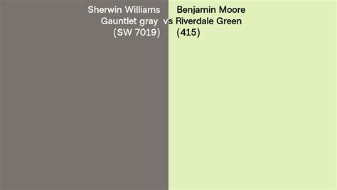 Sherwin Williams Gauntlet Gray Sw Vs Benjamin Moore Riverdale