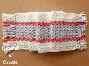 Crochet Tasselled Table Runner Free Crochet Pattern Crochet N Create