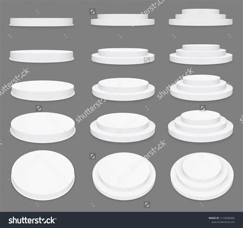 Creative Vector Illustration D Round Stage Stock Vector Royalty Free