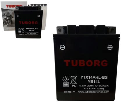 Akumulator Motocyklowy TUBORG AGM YTX14AHL BS 12V 12AH 210A Centrum