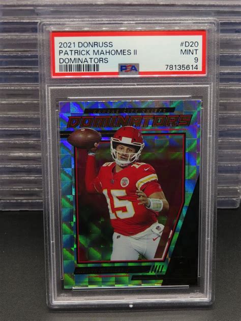 2021 Donruss Patrick Mahomes Dominators D20 PSA 9 Chiefs EBay