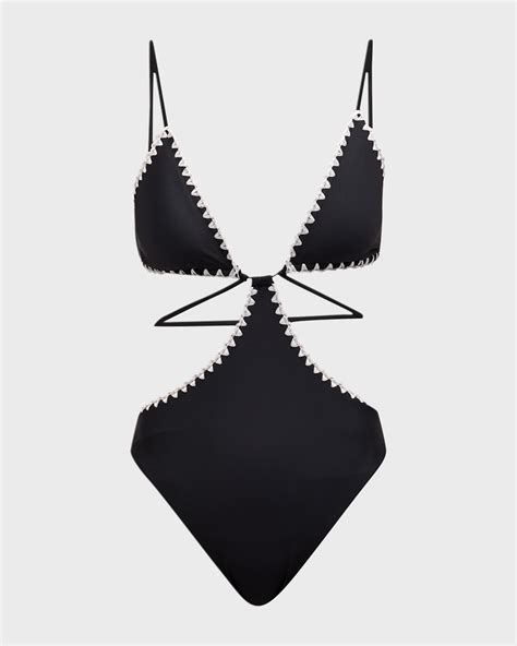 Ramy Brook Raina Cutout One Piece Swimsuit Neiman Marcus