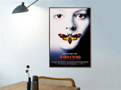 The Silence Of The Lambs Movie Postersclassic Hit Movie Posters Poster Is Printed On Canvas Etsy