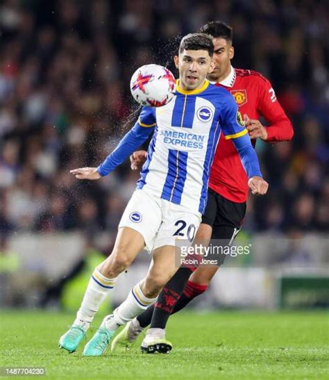 Julio Enciso Of Brighton Hove Albion During The Premier League