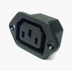 Jual Ac V A Iec C Male Power Cord Inlet Socket With Fuse