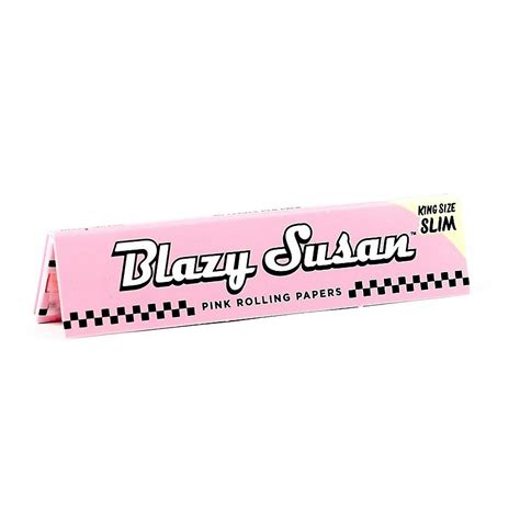 Blazy Susan: Blazy Susan King Size Pink Rolling Papers | Leafly