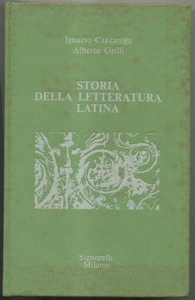 Storia Della Letteratura Latina Libro