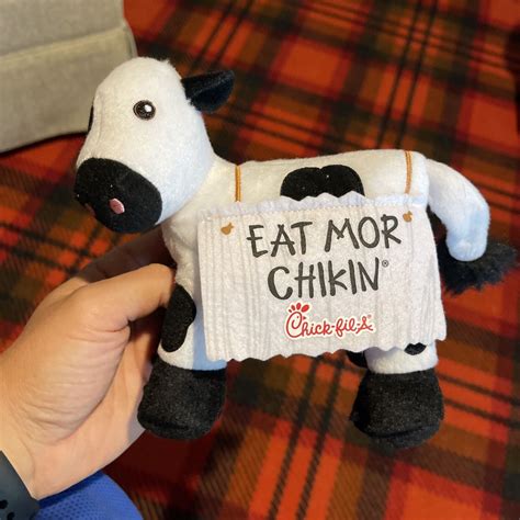 New Chick Fil A Promo 7 Cow Plush Toy W Eat Mor Chikin Sign More