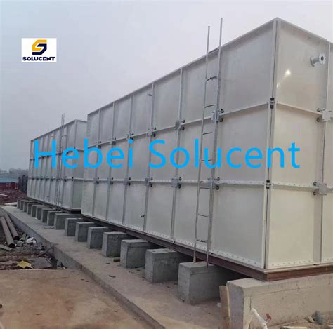 SMC GRP FRP Assemble Sectional Panel Water Tanks For Water Treatment