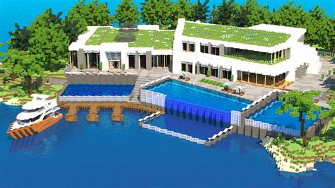 Seaside Mansion By Cypress Games Minecraft Marketplace Map Minecraft Bedrock Marketplace