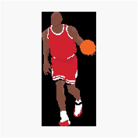 "Michael Jordan Pixel Art" Photographic Print by wmetcalf68 | Redbubble