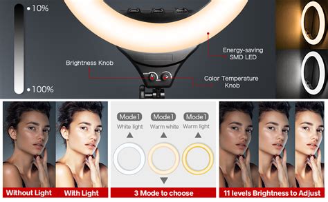 Torjim 18 Ring Light With Stand Dimmable 50W 3000K 6000K LED