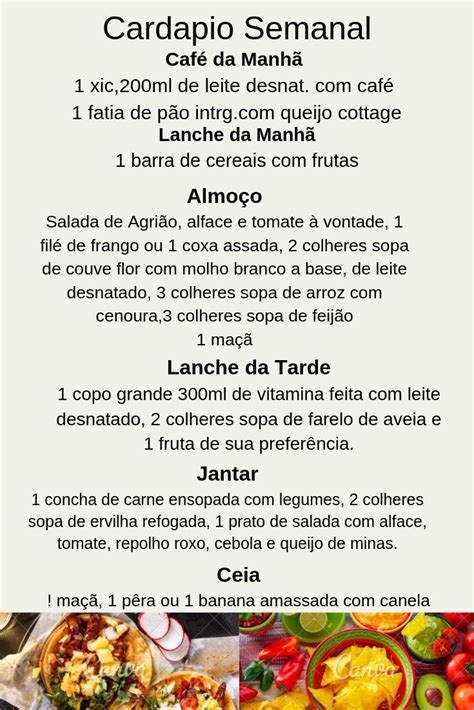 Pin de Eugênia Gomes em dietas Receitas Cardapio saudavel para