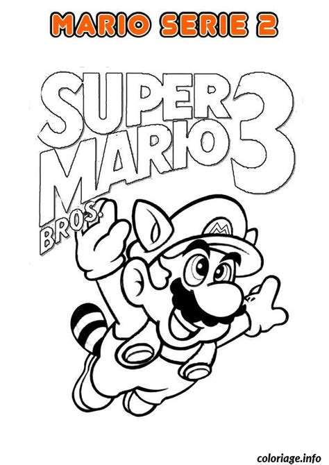 Coloriage Mario Bros Nintendo 3 Dessin Mario à Imprimer