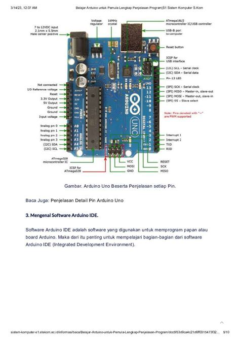 Baca Belajar Arduino Untuk Pemula Lengkap Penjelasan Program S1 Sistem Komputer S Kom 50 Gratis