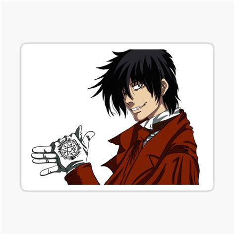 Alucard Hellsing Ultimate Sticker By Chantygirl Redbubble