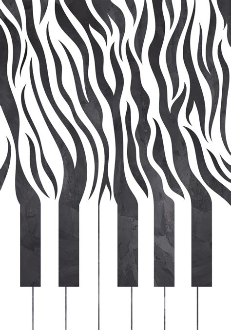 Zebra Klavier Schwarz Und Wei Sarah Manovski Als Kunstdruck Oder