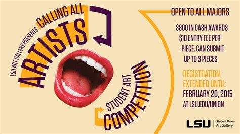 Calling All Artists Lsu Student Art Show Competition College Of Art