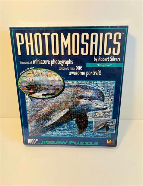 Photomosaics Dolphin Jigsaw Puzzle By Robert Silvers 1000 Pieces Mini