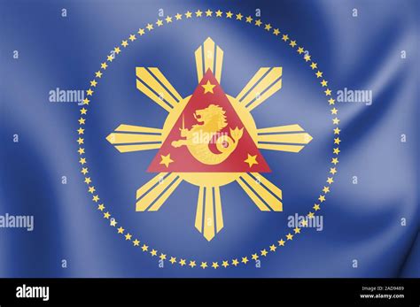 3D Standard of President of Philippines. 3D Illustration Stock Photo ...