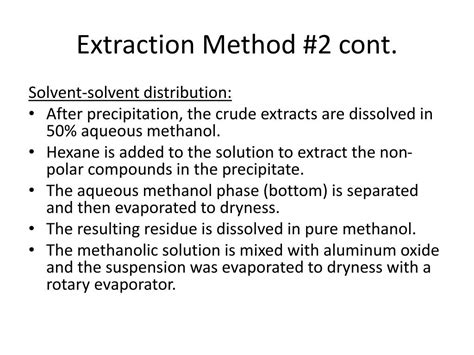 Ppt Extraction Method 2 Powerpoint Presentation Free Download Id