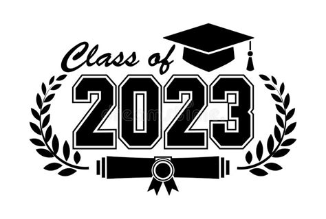 2023 Graduate Class Logo Stock Vector Illustration Of High 267076862