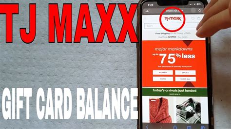 How To Check Tj Maxx T Card Balance Online 🔴 Youtube