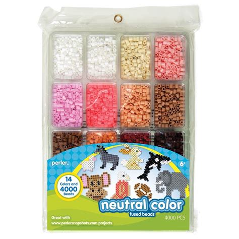 Perler Beads Neutral Colors Bead Tray With 4000 Beads