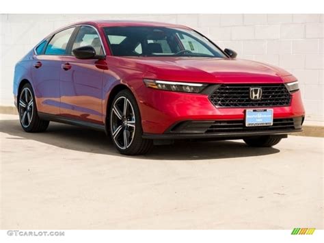 Radiant Red Metallic 2024 Honda Accord Sport Hybrid Exterior Photo