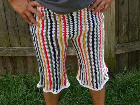 Cancun Style Men S Beach Shorts Crochet Pattern Crochet Etsy