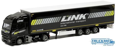 AWM Link Iveco Stralis HiWay XP Planenauflieger 9192 01 TRUCKMO