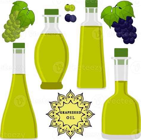 Set Coloured Oil In Glass Bottles 18967806 Png