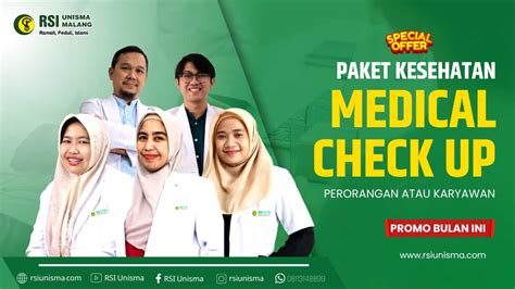 Paket Medical Check Up Lengkap Rsi Unisma