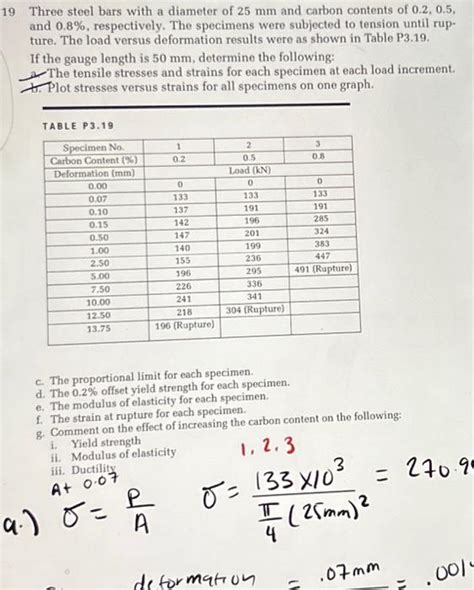 Solved 9 Three Steel Bars With A Diameter Of 25 Mm And Chegg