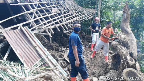 Hujan Sebabkan Pohon Tumbang Dan Tanah Longsor Kalurahan Srimulyo