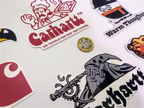 Carhartt Stickers 5 Pack Wip Designs Skateboard Laptop Sticker Etsy Uk