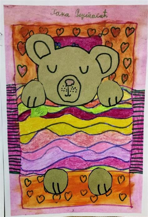 Sleeping Bear | Bear crafts, Bear art, Drawing for kids