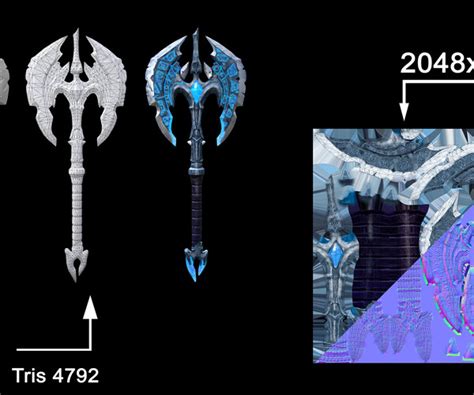 ArtStation - Frozen axe | Game Assets