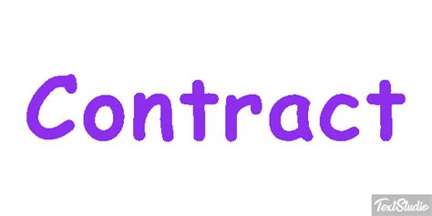 Contract Word Animated Logo Designs